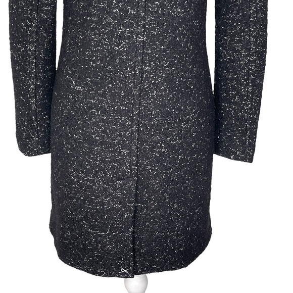 Express Wool Blend Double Breasted Coat Women’s Size S Black White Fall Winter - Picture 6 of 8